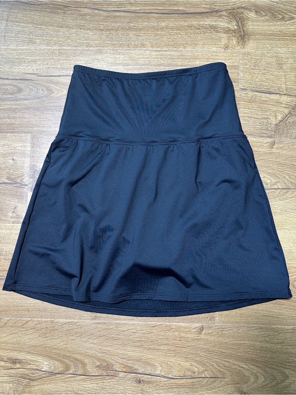 Lands' End Black High Waist Swim Skirt Size 10